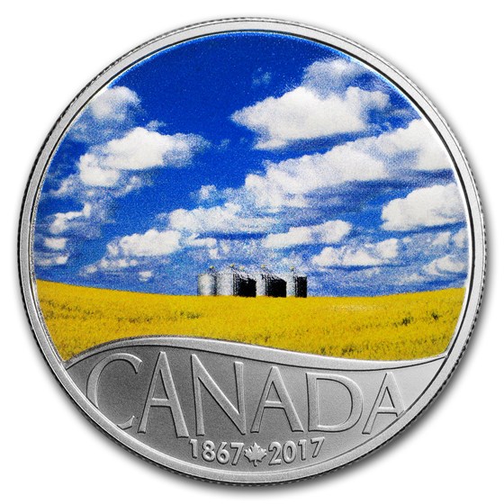 2017 Canada 1/2 oz Ag $10 Celebrating Canada's 150th Canola Field 2017 Canada 1/2 oz Ag $10 Celebrating Canada's 150th Canola Field